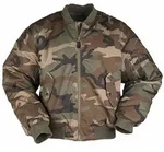 US Fliegerjacke MA1 woodland, L - Braun - L