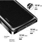 LogiLink Mobiler Zusatzakku 10.000 mAh 2x USB-A schwarz - Schwarz