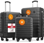 TRAVELY Premium Koffer Set: 77cm, 67cm & 55cm Handgep&auml;ck Koffer in einem Set,...