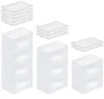 SuperSparSet 10x Transparenter Eurobeh&auml;lter BasicLine mit geschlossenem Griff und