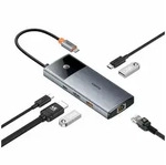 Baseus B00061802813-00, USB Typ-C, HDMI, RJ-45, USB 3.2 Gen 1 (3.1 Gen 1) Type-A, USB