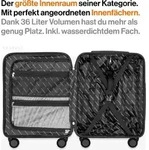Travely Premium Handgep&auml;ck Koffer 55x40x20cm - passend f&uuml;r Ryanair, Lufthansa,
