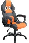TPFLiving B&uuml;rostuhl Peso Kunstleder schwarz/orange