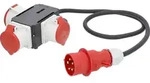 as-Schwabe MIXO Stromverteiler 400V 32A CEE-Stecker auf 3x CEE-Steckdose IP44