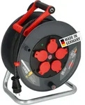 Brennenstuhl 9232400100, Schwarz, Rot, Kunststoff, 5 AC-Ausg&auml;nge, Gerade, 40 m, IP44