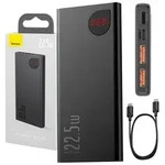 Baseus 6932172618292, 10000 mAh, Lithium-Ion (Li-Ion), Schwarz - Schwarz