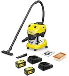 K&auml;rcher Akku-Nass-/Trockensauger WD 4-18 S Dual Battery Set, 36 V, 20 l - Gelb