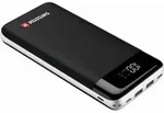 SWISSTEN Power Bank 30000mAh BLACK CORE Li-Pol 5V 22013929 - Schwarz/Wei&szlig;