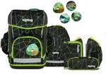 ergobag Schulranzen Lumi-Edition Cubo Light Set 6-teilig CyB&auml;r Race schwarz -