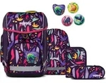 ergobag Schulranzen Lumi-Edition Cubo Set 5-teilig AmB&auml;rzonas violett - Violett/Lila
