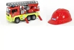 Bruder MAN TGA Feuerwehr Drehleiter+ Feuwerwehr Spielhelm Fertigmodell - Bunt