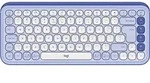 Logitech POP ICON KEYS, Mini, Kabellos, Bluetooth, Scherenschalter, QWERTY, Lila,