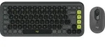 Logitech POP Icon Combo - Tastatur-und-Maus-Set - Grau