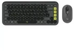 Logitech Pop Icon Combo, Kabellos, Bluetooth, Scherenschalter, QWERTZ, Graphit, Maus