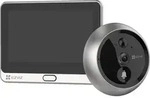 EZVIZ T&uuml;rspion-Kamera DP2 2K mit Display und Akku, 1 Stk. - Silber