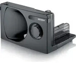 SEVERIN Kompakt Allesschneider mit DC Motor AS 9578 aus Kunststoff, schwarz - Schwarz