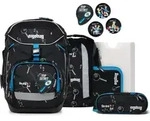 ergobag pack Schulrucksack-Set Drei Fragezeichen Kids B&auml;rdektiv - Schwarz
