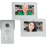 ELRO Videot&uuml;rsprechanlage 2Familienhaus mit 2x Monitor, Au&szlig;enkamera &...