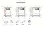 Midea MIH740Y038B Autarkes Induktionskochfeld mit integriertem Dunstabzug 80 cm...