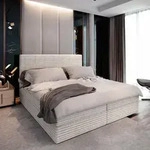 Masseno Boxspringbett PISA 140x200 cm Komplett-Set mit Bonell Matratze und Topper,
