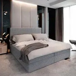 Masseno Boxspringbett PISA 140x200 cm Komplett-Set mit Bonell Matratze und Topper,