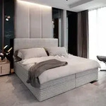 Masseno Boxspringbett PISA 140x200 cm Komplett-Set mit Bonell Matratze und Topper,