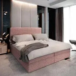 Masseno Boxspringbett PISA 180x200 cm Komplett-Set mit Bonell Matratze und Topper,