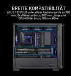 ASUS A23 PLUS TG ARGB BLACK, Micro Tower, PC, Schwarz, micro ATX, Mini-ITX,...