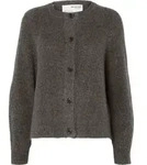 SELECTED FEMME Strickjacke Relaxed Fit Rundhals Raglan&auml;rmel Fallmaschen...