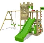 Ritterburg Fatmoose BoldBaron Boost XXL Kletterturm mit Schaukel in Hellgr&uuml;n - Gr&uuml;n