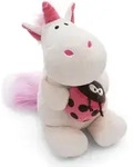 NICI Kuscheltier Einhorn Theodor mit Marienk&auml;fer 25cm wei&szlig; - Stofftier aus weichem