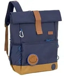 L&auml;ssig Kinderrucksack - Medium Rolltop Backpack Little Gang, navy - Grau