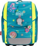 Scout Genius DIN Little Flowers Schulranzen Set 4tlg. - Petrol