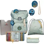 DerDieDas ErgoFlex Easy Exklusiv Neon Schulranzenset 5-teilig Grey Planet mint -