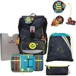 DerDieDas ErgoFlex LED Crazy Schulrucksack Set 5tlg. - Grau