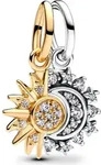 Pandora Sterling silver and 14k gold-plated unique metal blend Cubic Zirconia...