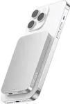 nevox Powerbank Magnetic 5.000mAh 15W MagSafe silber - Silber/Wei&szlig;
