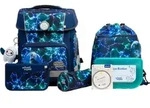 School-Mood Champion Maxx Pro Felix (Wolf), Set 7-tlg. Schulranzen - Blau