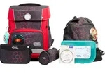 School-Mood Champion Pro 7-teiliges Schulranzen-Set - Mika (Drache) - Rot