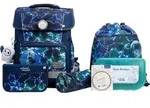 School Mood Champion Pro Felix (Wolf), 7-tlg. Schulranzenset - Blau