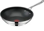 Tefal Jamie Oliver E3101925, Wok-/Bratpfanne, Edelstahl, Edelstahl, Titan, Glas, 250