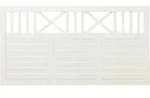 Plus Zaun Nostalgi 180 x 95 cm RAL 9010 Wei&szlig; - Wei&szlig;