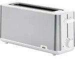 Braun HT 1610, Edelstahl, Wei&szlig;, Kunststoff, Edelstahl, Tasten, Drehregler, 1030 W,