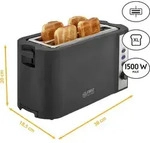 TZS First Austria Toaster Langschlitz, 4 Scheiben, 1200-1500W, 6...