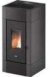 Cadel Cristal 9, Freistehend, Anthrazit, 17 kg, Hinten, Tasten, Pellet - Grau