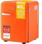 TZS First Austria - Retro Mini K&uuml;hlschrank 40L lautlos - Minibar im...