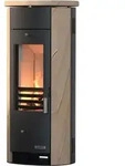 Accente Kaminofen Slimline Stahl sandstein schwarz 5 kW - Beige