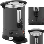 Warmwasserbereiter mit Doppelw&auml;nden und Abtropfschale 13,5 L 2500 W grau - Grau