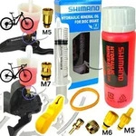 Service Kit inkl.100ml Shimano Mineral &Ouml;L MTB City Rennrad Gravel Bef&uuml;llbecher