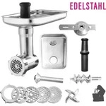 Edelstahl-Feischwolf f&uuml;r Kenwood K&uuml;chenmaschinen - Silber